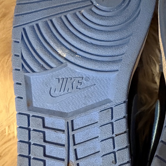 Air Jordan Blue and Black High-Top Sneakers - Picture 7 of 11